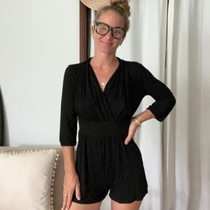3/4 Sleeve Short Romper